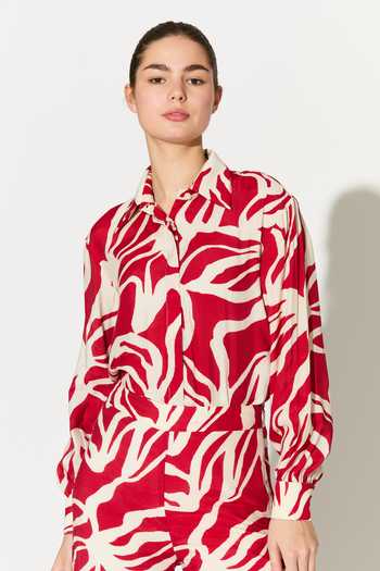 Koai Muslin Cotton Silk Printed Shirt 