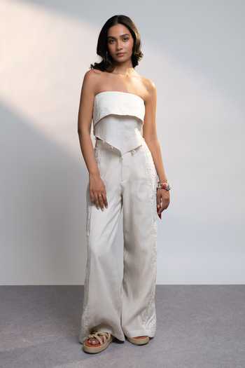 Buy_Style Junkiie_White Linen Summer Paisley Pant 