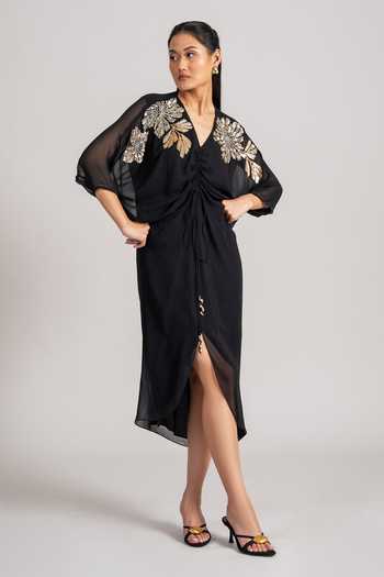 Namrata Joshipura Placed Floral Pattern Drawstring Dress 