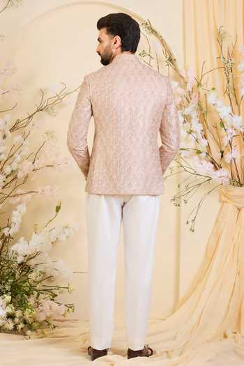 Kasbah Threadwork Zari Silk Bandhgala 