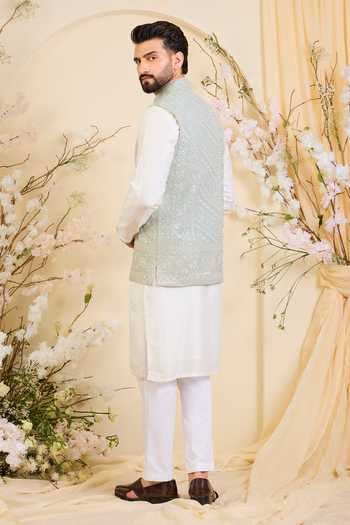 Kasbah Hand Embroidered Nehru Jacket 