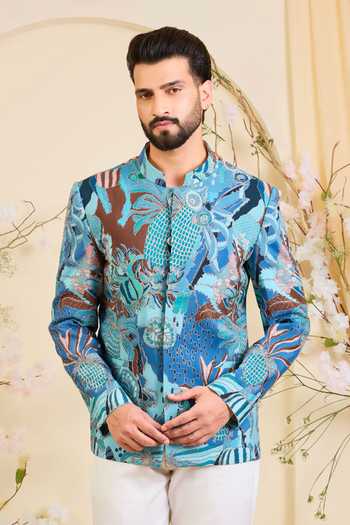 Kasbah Abstract Pattern Bandhgala 