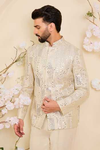 Kasbah Sequin Work Bandhgala 