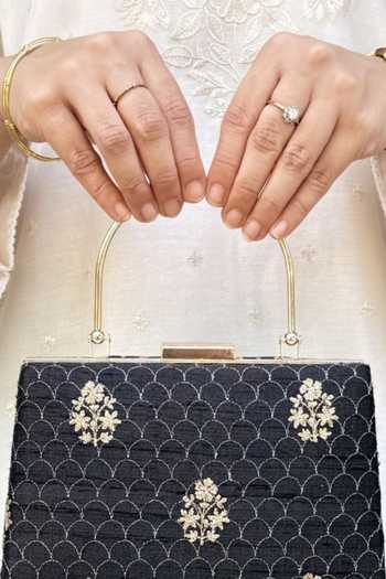 Amyra_Black Karim Embroidered Clutch_at_Aza_Fashions