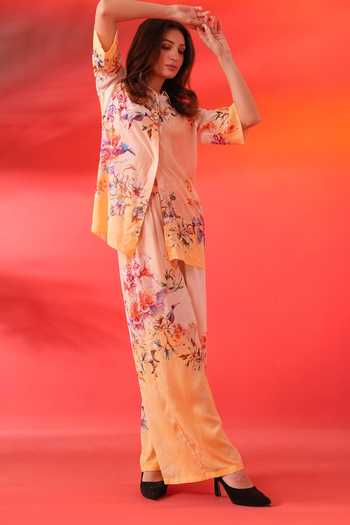 Bhanuni By Jyoti Tinted Floral Print Trouser 