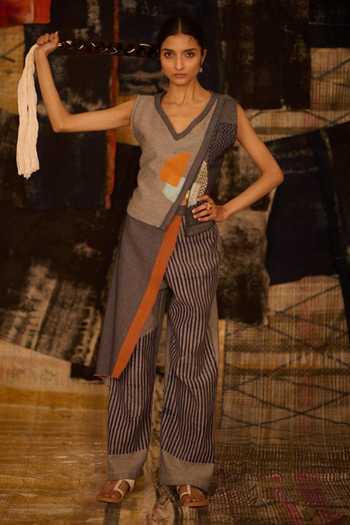 BANANA labs Hand Block Print Top & Pant Set 