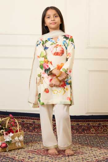 Mamma Plz Printed Kurta Pant Set 