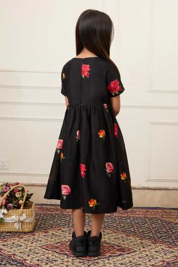 Mamma Plz Flower Print Dress 