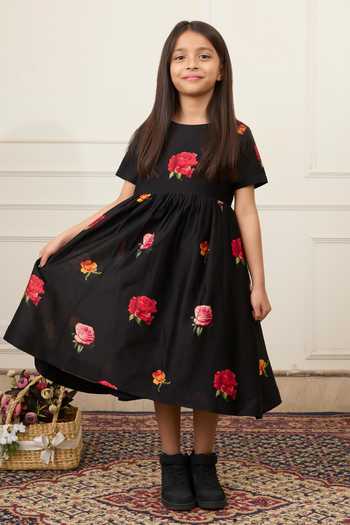 Mamma Plz Flower Print Dress 