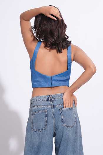 Shruti S Metallic Embroidered Top 