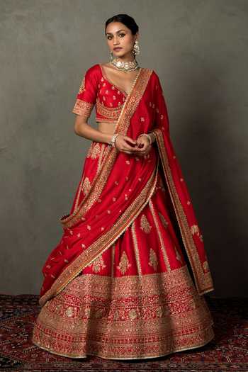 RI.Ritu Kumar Koshi Floral Embroidered Bridal Lehenga Set 