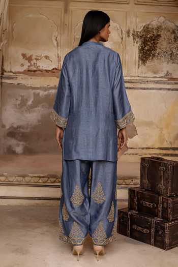 Charu Makkar Mala Placement Embroidered Kurta & Salwar Set 
