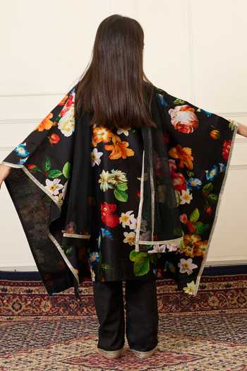 Mamma Plz Floral Print Kaftan Set 