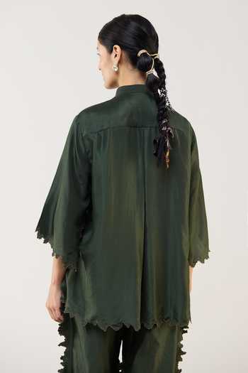 Ilk Verdant Zari Work Shirt 