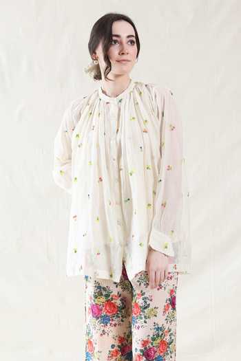 Dhaari Handwoven Cotton Silk Top & Slip Set 