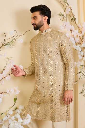 Kasbah Mirrorwork Tissue Kurta 