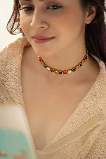 Do Taara Navrattan Sleek Necklace 