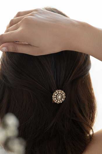 Do Taara Polki Braid Pin 