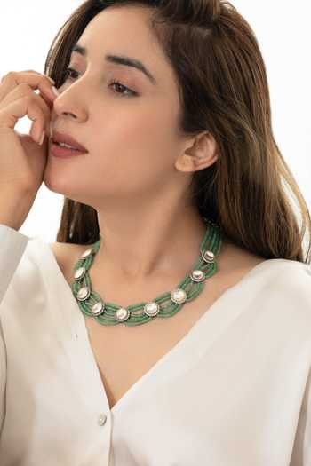 Do Taara Polki Studded Necklace 