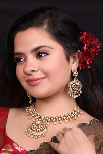 Moh-Maya By Disha Khatri Kundan Polki Choker Necklace Set 