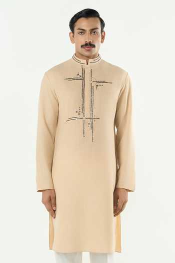 Line Out Line Lunar Bay Pitta Work Kurta 