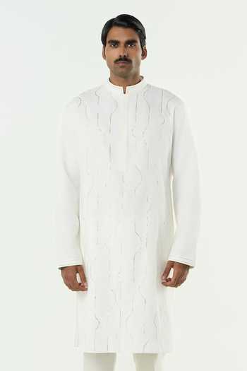 Line Out Line City Pulse Tonal Embroidered Kurta 