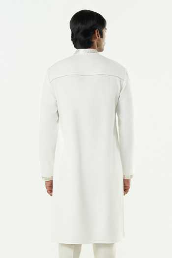 Line Out Line Aurum Embroidered Placket Kurta 