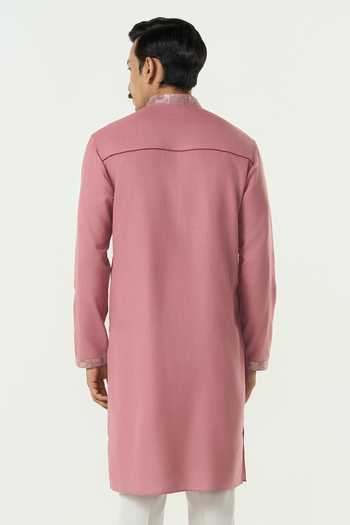 Line Out Line Aurum Placket Embroidered Kurta 