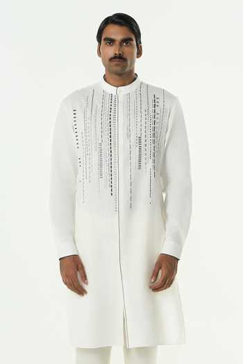 Line Out Line Lume City Tonal Thread Embroidered Kurta 
