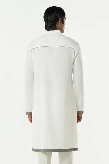 Line Out Line Circuit Pleated Yoke Kurta 