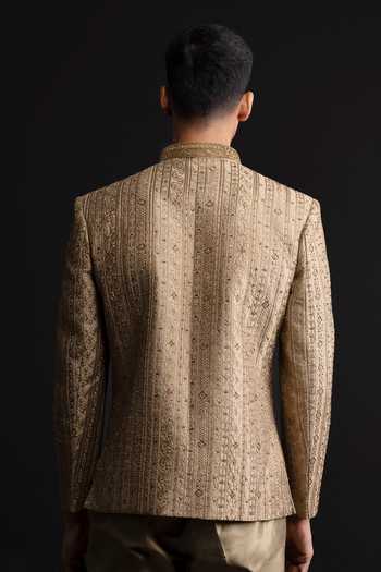 Sven Suits Embroidered Bandhgala Set 