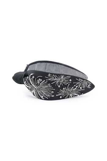 APT FOREVER_Black Beads, Rhinestones Cosmic Fireworks Beaded Headband _Online_at_Aza_Fashions