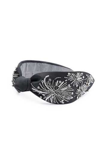 Shop_APT FOREVER_Black Beads, Rhinestones Cosmic Fireworks Beaded Headband _Online_at_Aza_Fashions