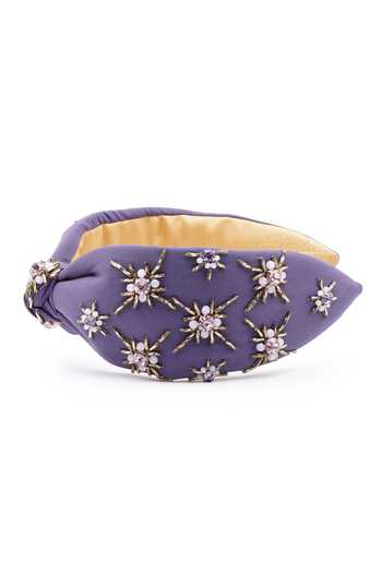 Buy_APT FOREVER_Purple Beads, Rhinestones Opulence Handmade Headband _Online_at_Aza_Fashions