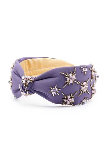 Shop_APT FOREVER_Purple Beads, Rhinestones Opulence Handmade Headband _Online_at_Aza_Fashions