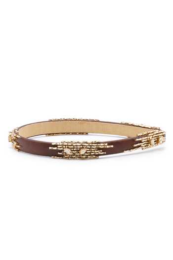 Buy_APT FOREVER_Brown Beads, Rhinestones Imperial Elegance Beaded Headband _Online_at_Aza_Fashions