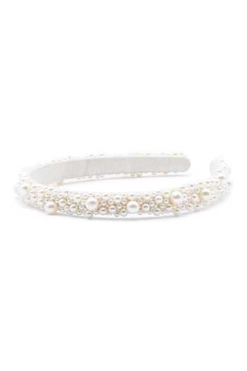 Shop_APT FOREVER_White Beads, Pearls Pearlplex Handmade Headband _Online_at_Aza_Fashions