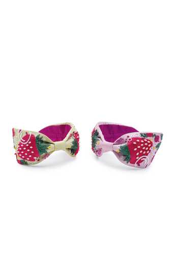 APT FOREVER Pink Embroidery, Beads, Sequins, Rhinestones Beaded Cotton Headband Online at Aza Fashions APT FOREVER_Pink Embroidery, Beads, Sequins, Rhinestones Beaded Cotton Headband _Online_at_Aza_Fashions