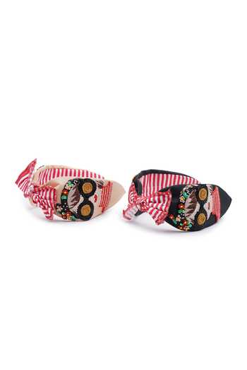 APT FOREVER_Multi Color Embroidery, Beads, Rhinestones Glam Girl Dramatic Handmade Headband _Online_at_Aza_Fashions