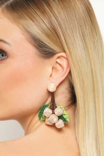 Buy_APT FOREVER_Off White Sweet Longan Handmade Beaded Earrings 