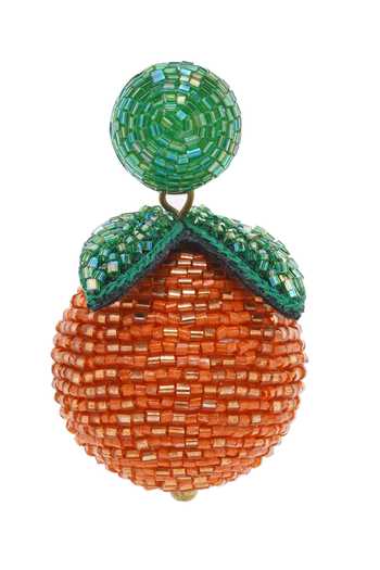 Buy_APT FOREVER_Orange Tangerine Twist Handmade Earrings _Online_at_Aza_Fashions