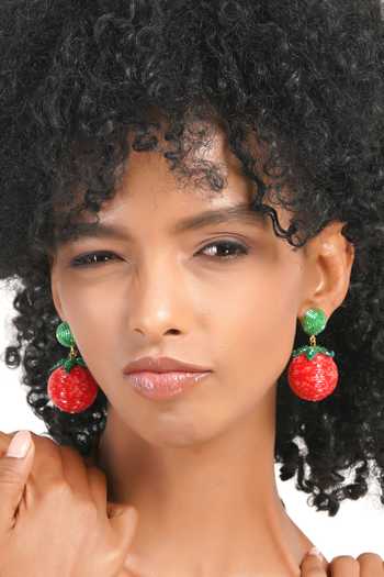 APT FOREVER Tomato Tango Handmade Earrings 