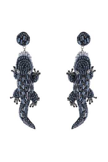 APT FOREVER Croc Luxe Embellished Bead Earrings 