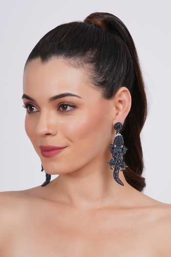 APT FOREVER Croc Luxe Embellished Bead Earrings 