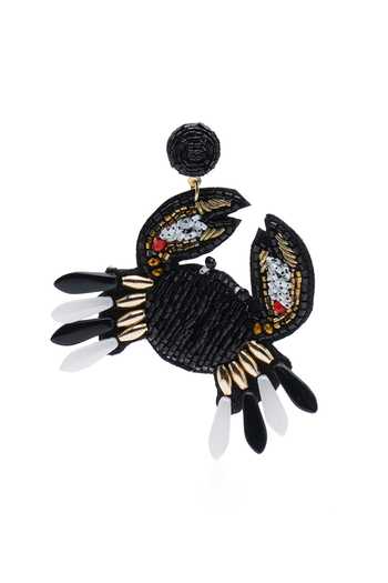Shop_APT FOREVER_Black Cut-the-crab Dangling Earrings _Online_at_Aza_Fashions