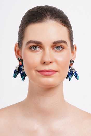Shop_APT FOREVER_Blue Bug Off Handmade Earrings _Online_at_Aza_Fashions