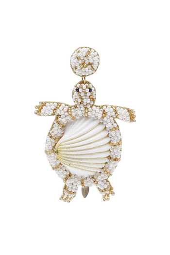 Shop_APT FOREVER_White Timeless Turtle Beaded Shell Earrings _Online_at_Aza_Fashions