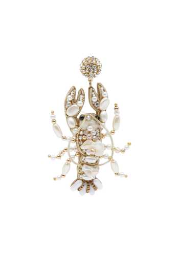 Shop_APT FOREVER_White Timeless Crab Shell Earrings _Online_at_Aza_Fashions