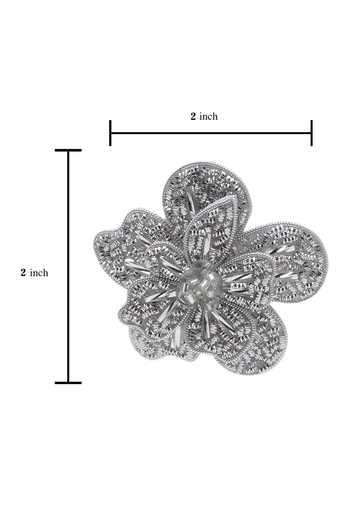 Buy_APT FOREVER_Silver Plated Petalia Bloom Beaded Earrings _Online_at_Aza_Fashions