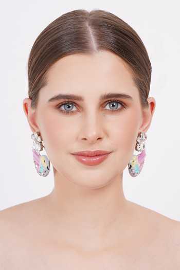 Shop_APT FOREVER_Multi Color Humming Birdsong Beaded Earrings _Online_at_Aza_Fashions